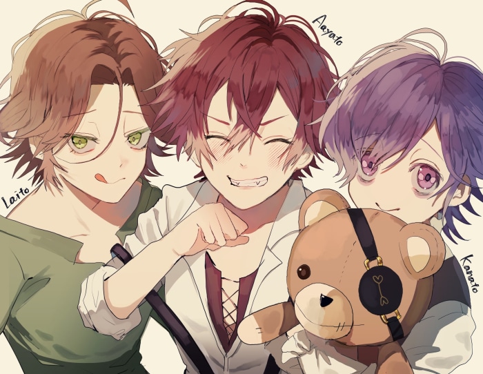 Laito, Ayato, and Kanato from Diabolik Lovers
