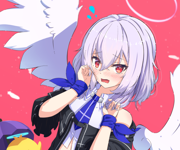 Uten Hiyori with white wings and blue accents