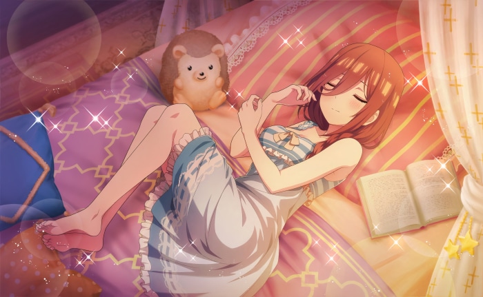 Miku Nakano from The Quintessential Quintuplets relaxing
