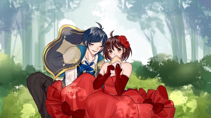 Yujiro Someya and Hiyori Suzumi from To Become A Real Heroine!