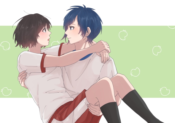 Hiyori Suzumi and Yujiro Someya from To Become A Real Heroine! 4K