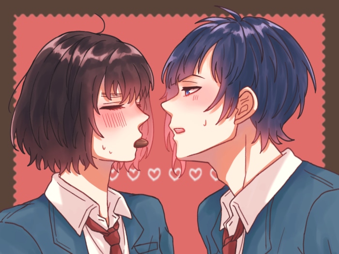 Yujiro Someya and Hiyori Suzumi from To Become A Real Heroine!