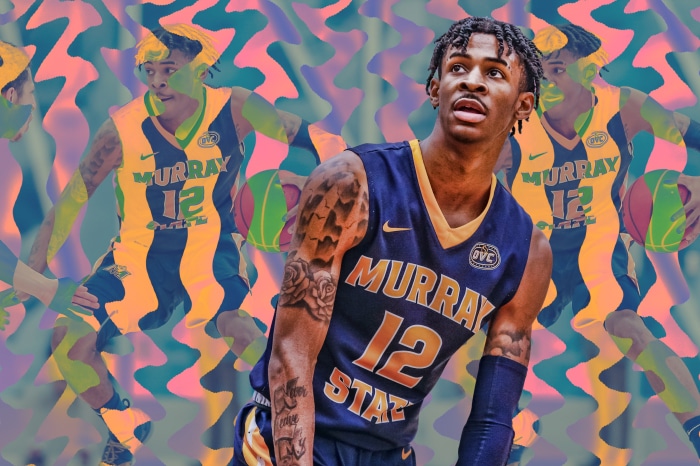 Ja Morant in Murray State Basketball Uniform
