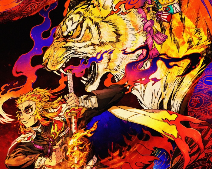 Kyojuro Rengoku and Tiger from Demon Slayer: Kimetsu no Yaiba