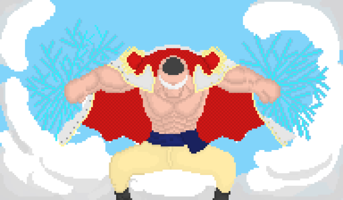 Whitebeard from One Piece Pixel Art