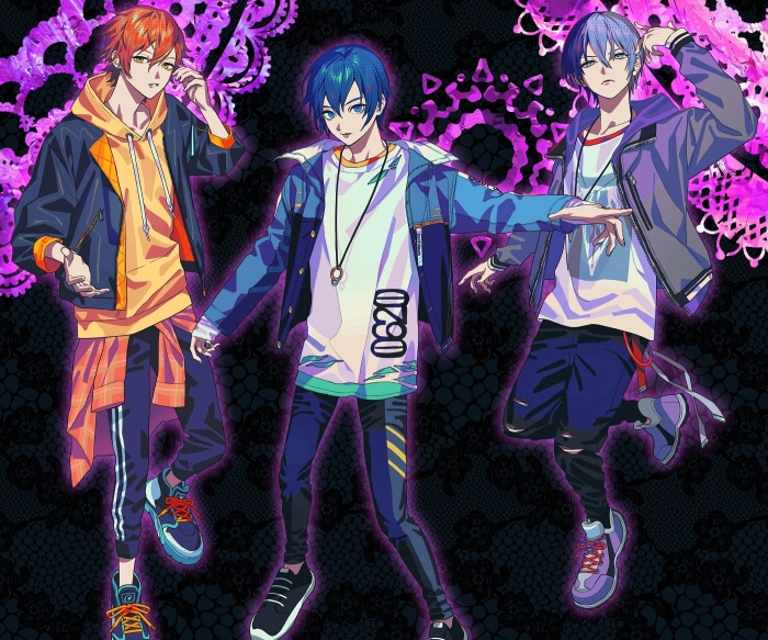 Aoyagi Touya, Shinonome Akito, and Kaito from Project Sekai