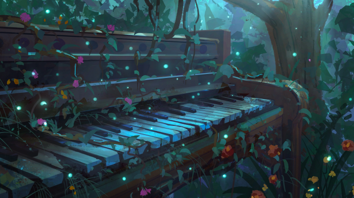 Piano in Enchanted Forest