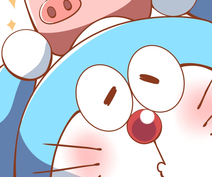 Doraemon and Pig