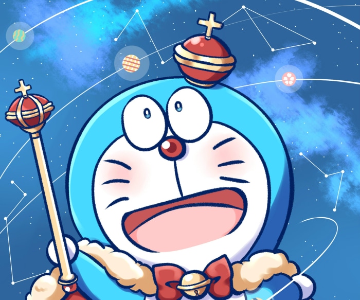 Doraemon as a King in Space