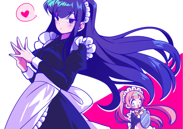 Komi Shouko from Komi Cant Communicate as a Maid