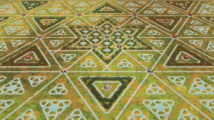 Dorfromantik board game landscape