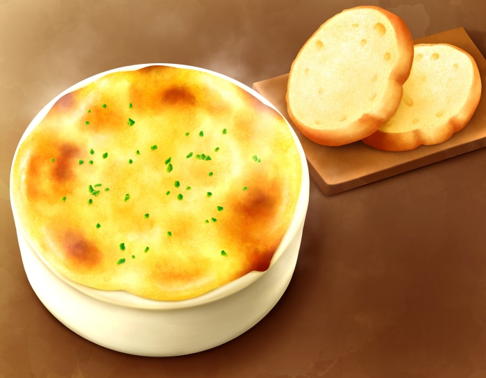 French Onion Soup with Toasted Bread