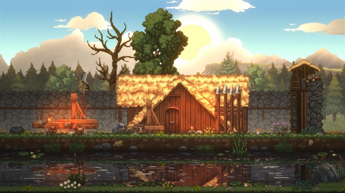 Sons Of Valhalla pixel art scene