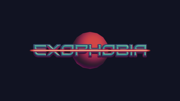 Exophobia Logo with Red Planet