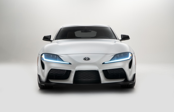 White Toyota GR Supra Front View