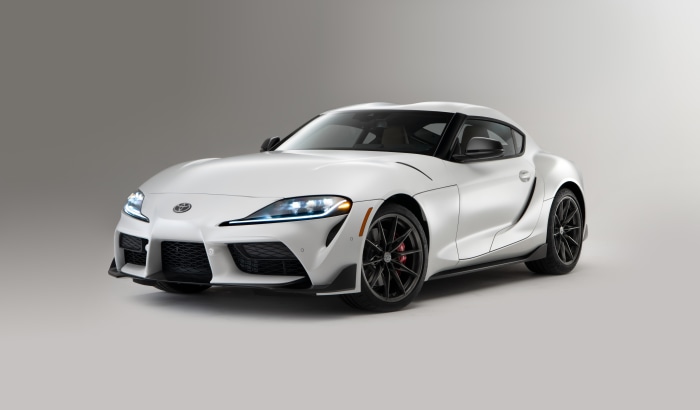 White Toyota GR Supra 8k