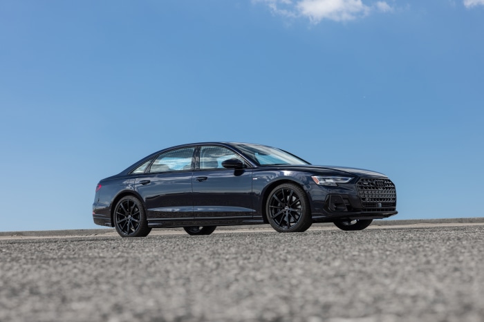 Dark Blue Audi A8 4K