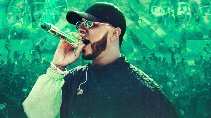 Anuel AA performing on stage