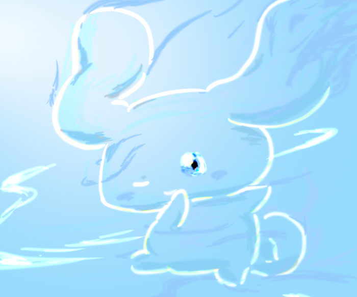 Cinnamoroll, a cute blue character illustration