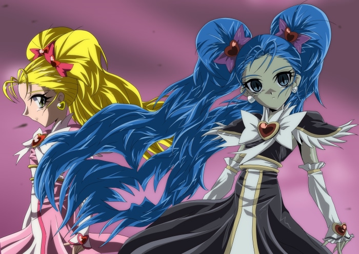 Cure Black and Cure White from Futari Wa Pretty Cure