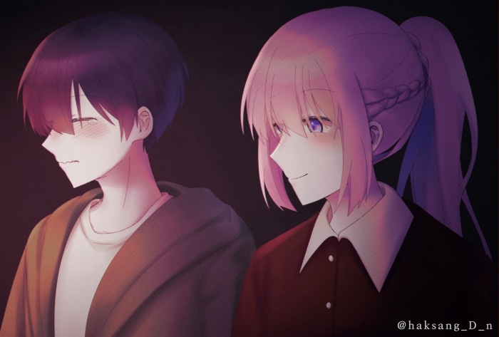Yuu Izumi and Micchon Shikimori from Shikimori's Not Just a Cutie