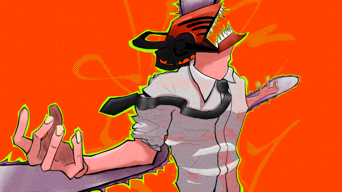 Denji from Chainsaw Man with Chainsaw Head