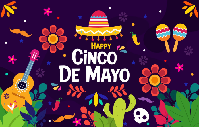 Happy Cinco De Mayo Celebration Illustration
