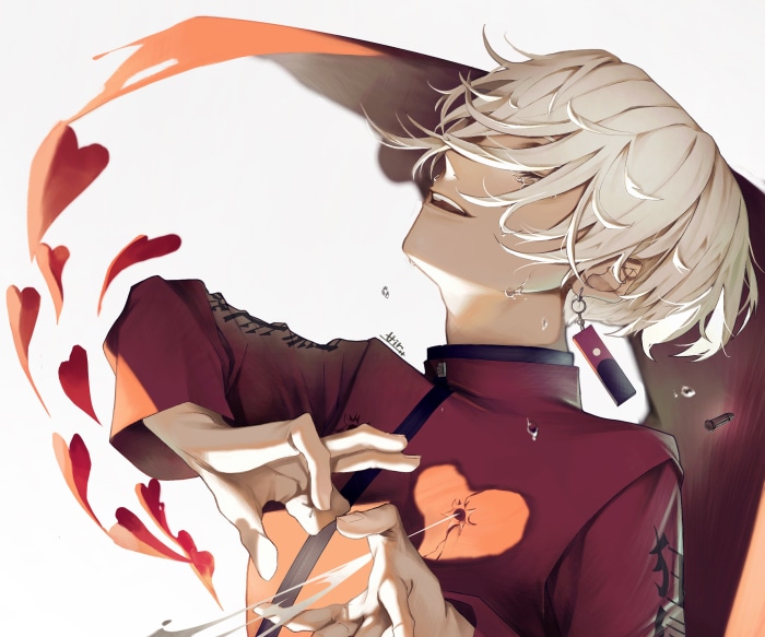 Izana Kurokawa from Tokyo Revengers with Red Hearts