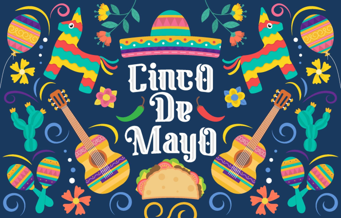 Cinco De Mayo Celebration with Mexican Elements