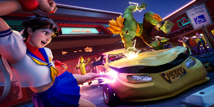 Sakura and Blanka from Street Fighter in Fortnite
