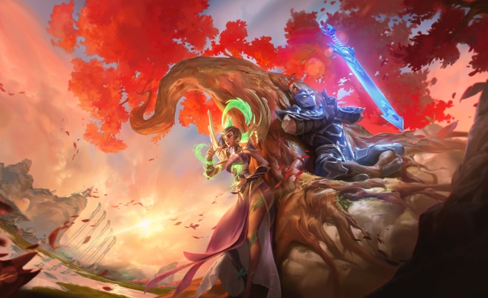 Karma and Shen from League of Legends 4K