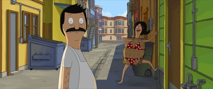 Bob and Linda Belcher from The Bob's Burgers Movie
