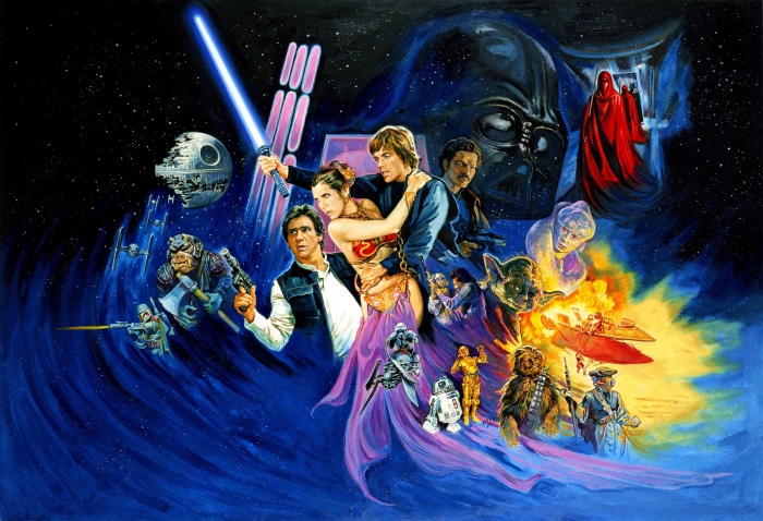 Star Wars: Return of the Jedi characters collage