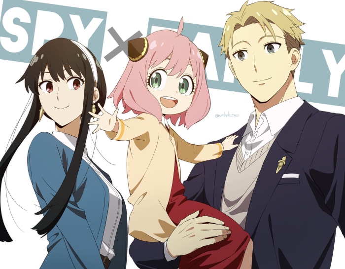 Anya, Loid, and Yor Forger from Spy x Family