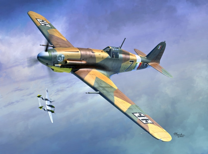Fiat G.55 Centauro aircraft in flight