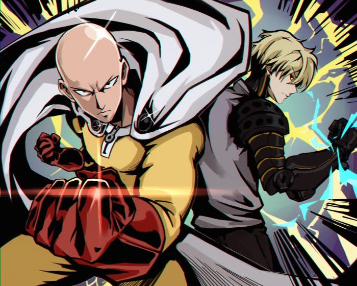 Saitama and Genos from One-Punch Man