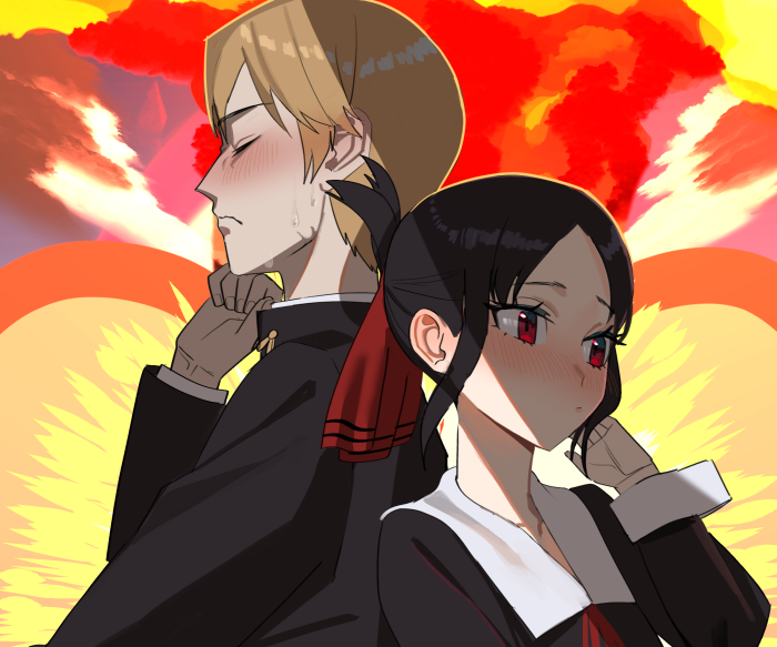 Kaguya Shinomiya and Miyuki Shirogane from Kaguya-sama: Love Is War