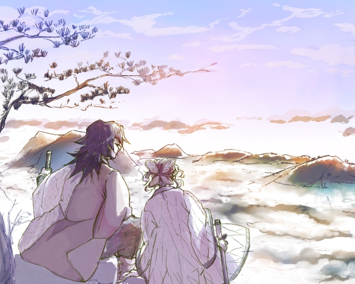 Giyuu Tomioka and Shinobu Kochou from Demon Slayer