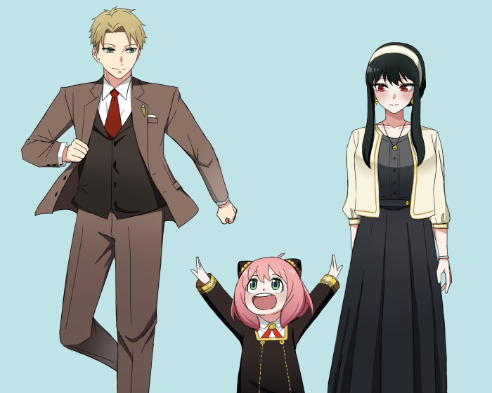 Loid, Anya, and Yor Forger from Spy X Family
