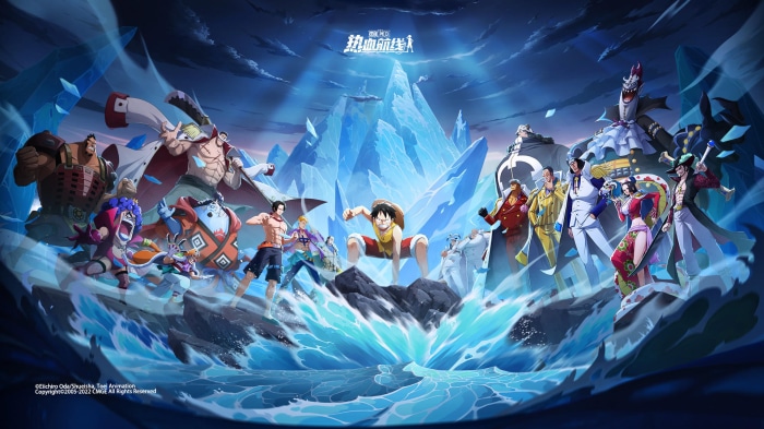 One Piece Fighting Path characters on icy terrain