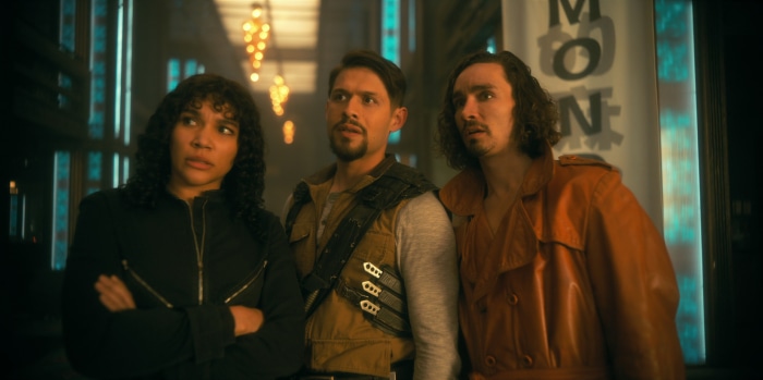 Three characters from The Umbrella Academy