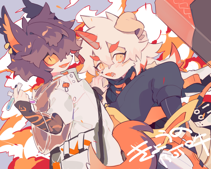 Aak and Hung from Arknights Art