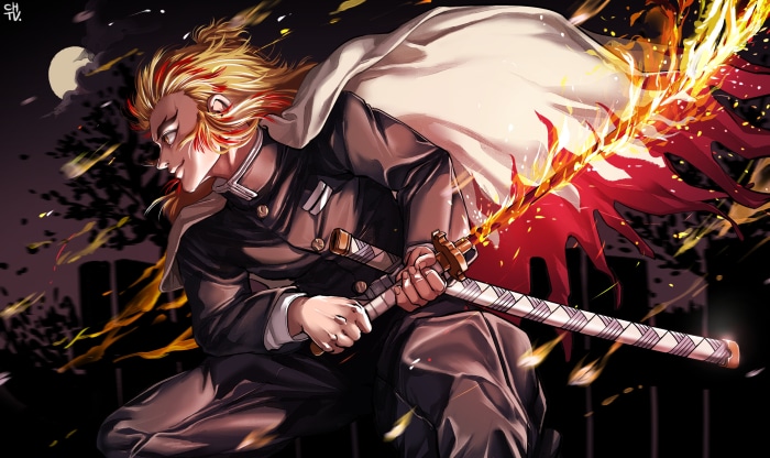 Kyojuro Rengoku from Demon Slayer 4K