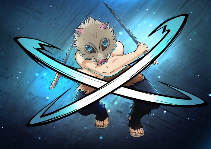 Inosuke Hashibira from Demon Slayer: Kimetsu No Yaiba