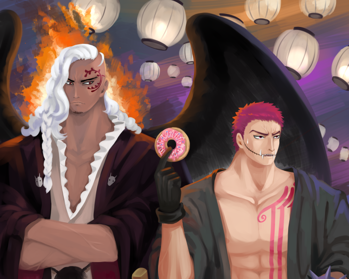 King and Charlotte Katakuri from One Piece 4K