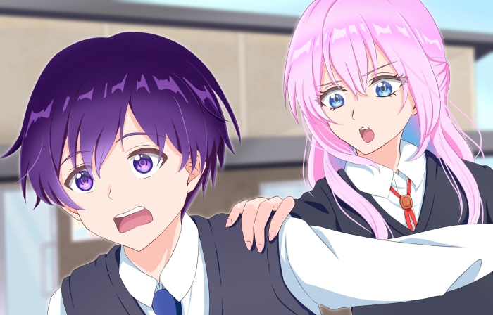 Yuu Izumi and Micchon Shikimori from Shikimoris Not Just A Cutie 4K