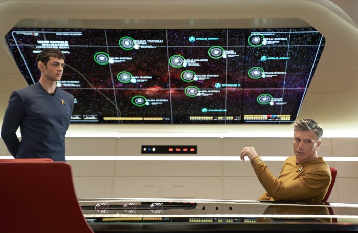 Christopher Pike and Spock from Star Trek: Strange New Worlds