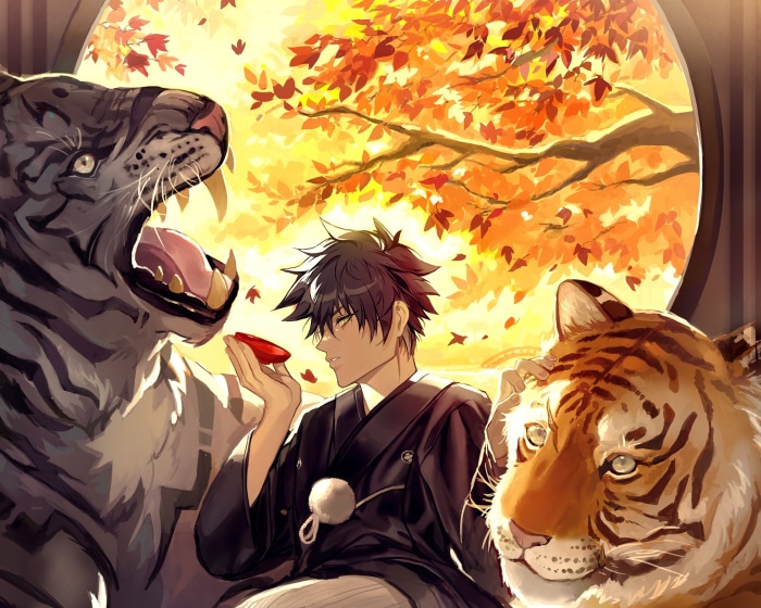 Megumi Fushiguro with Tigers