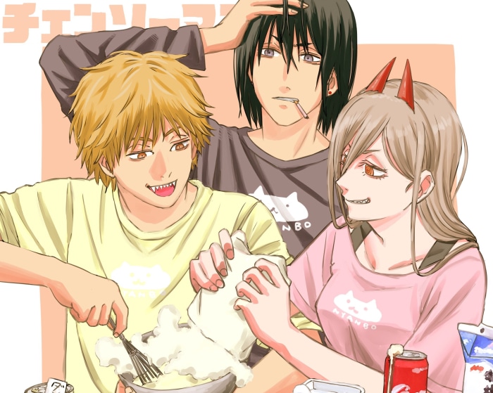 Chainsaw Man Characters Denji Power and Aki Hayakawa