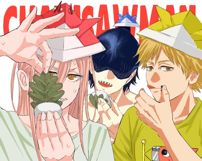 Denji, Power, and Aki from Chainsaw Man